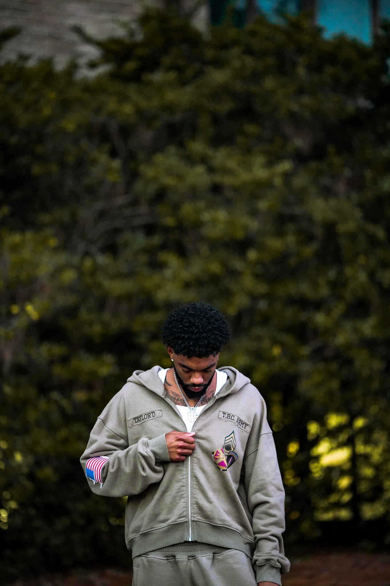 TBC ARMY ZIP UP
