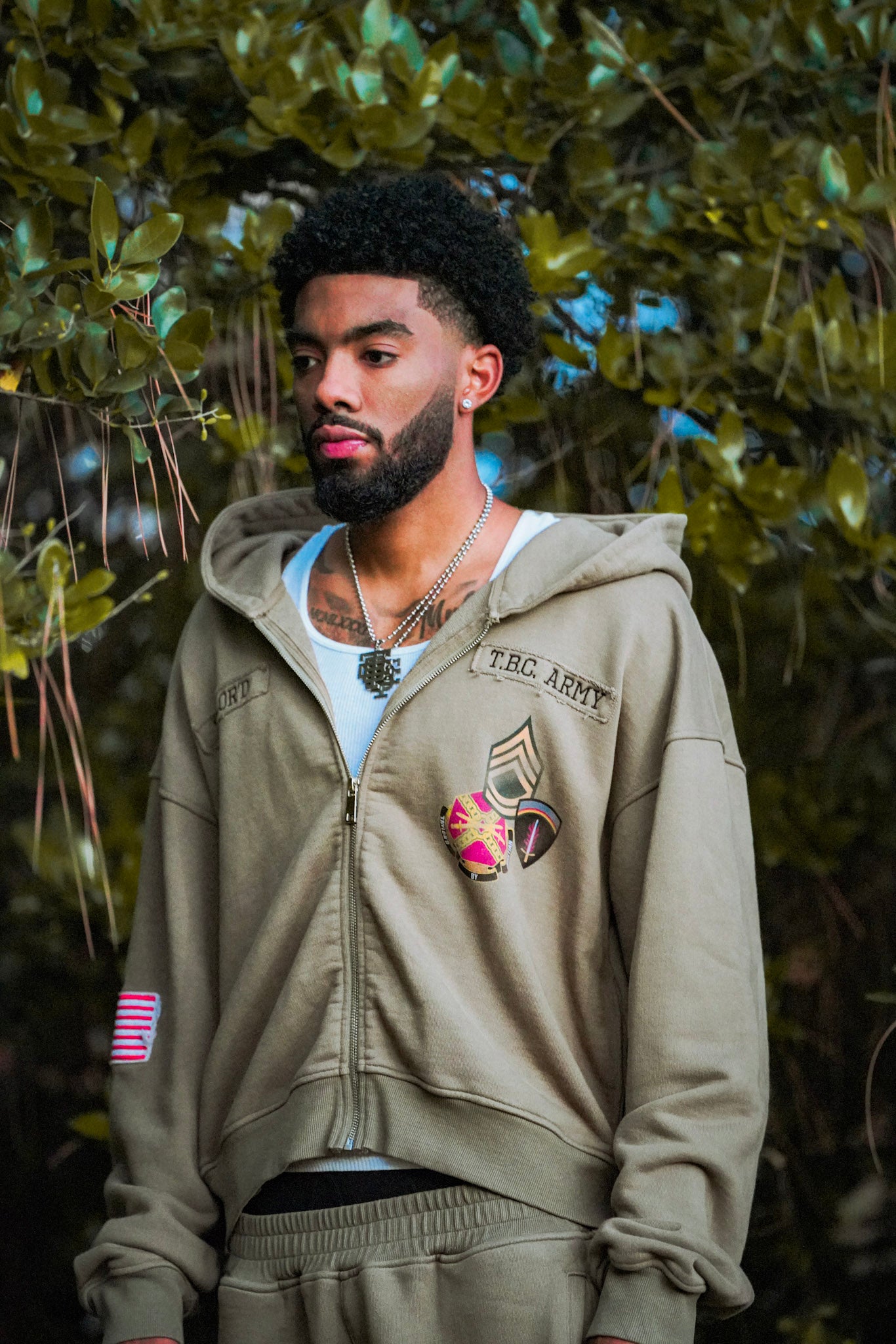 TBC ARMY ZIP UP